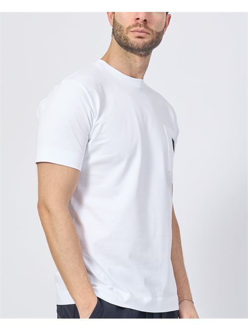 T-shirt Gazzarrini in cotone con tasca applicata GAZZARRINI | TE219BIANCO