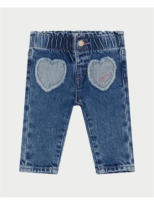 Guess baby jeans with heart patch GUESS | A5RA00-D45E0BCLW