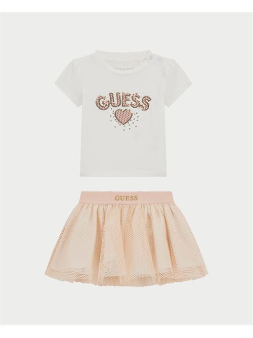 Completo Guess t-shirt e gonna con logo GUESS | A5RG16-K6YW0G011