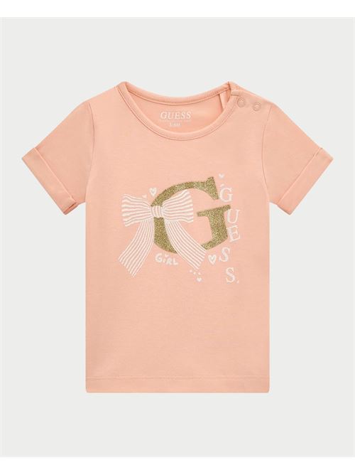 T-shirt bébé Guess avec imprimé sur le devant GUESS | A5RI02-K6YW4G6L1