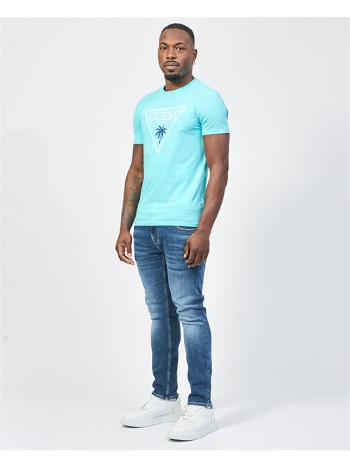 Guess crew neck t-shirt with triangle logo GUESS | F5GI00-J1314A73B