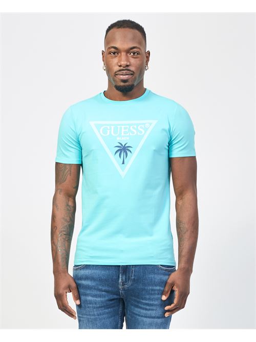 T-shirt girocollo Guess con logo triangolo GUESS | F5GI00-J1314A73B