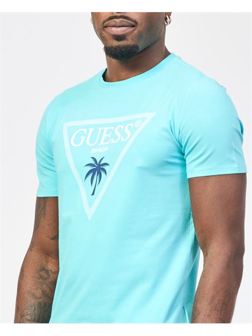 T-shirt girocollo Guess con logo triangolo GUESS | F5GI00-J1314A73B