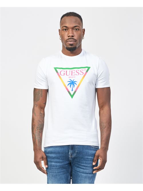 T-shirt girocollo Guess con logo triangolo GUESS | F5GI00-J1314G011