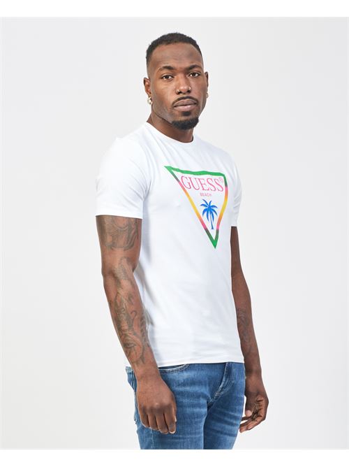 T-shirt girocollo Guess con logo triangolo GUESS | F5GI00-J1314G011