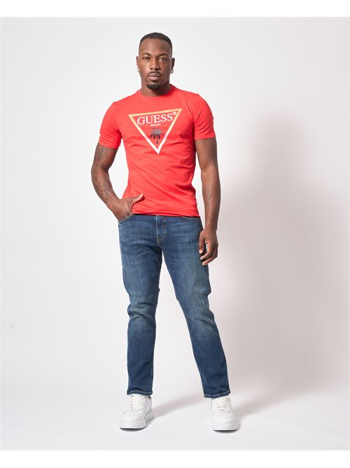 T-shirt à col rond Guess avec logo triangulaire GUESS | F5GI00-J1314G5Q4