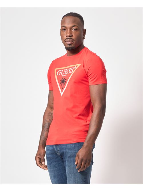 T-shirt girocollo Guess con logo triangolo GUESS | F5GI00-J1314G5Q4