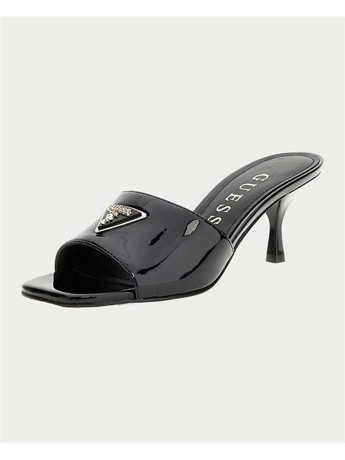 Guess Lusine women's sandals with patent effect GUESS | FLJLUS-PAF03BLACK