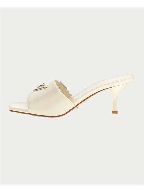 Sandales femme Guess Lusine effet verni GUESS | FLJLUS-PAF03CREAM