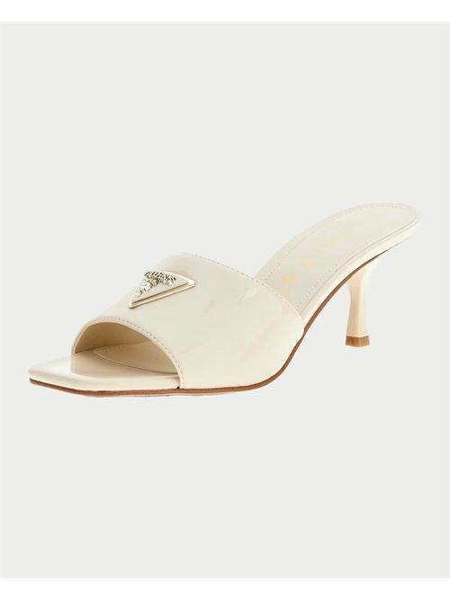 Sandales femme Guess Lusine effet verni GUESS | FLJLUS-PAF03CREAM