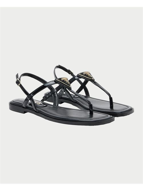 Guess Rainey Laminated Flip Flops GUESS | FLJRA4-PAF21BLACK