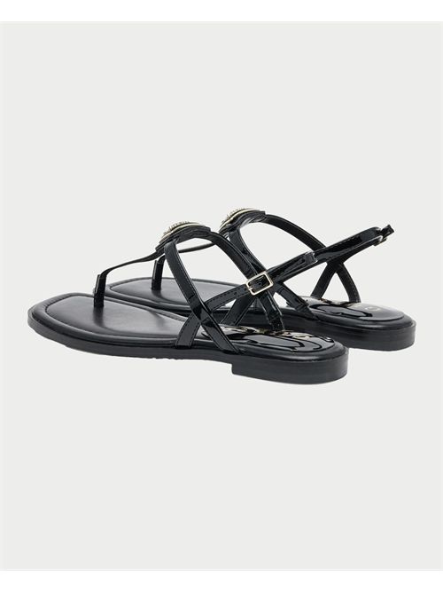 Guess Rainey Laminated Flip Flops GUESS | FLJRA4-PAF21BLACK