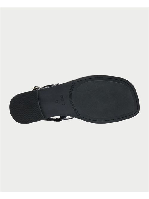 Guess Rainey Laminated Flip Flops GUESS | FLJRA4-PAF21BLACK