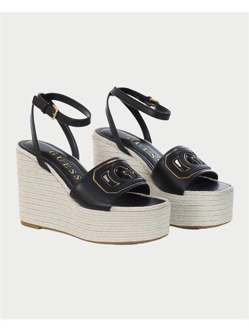 Sandales femme Tanvee de Guess en cuir mélangé GUESS | FLJTAN-LEA04BLKGO