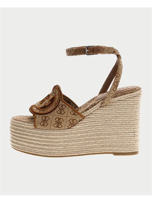 Sandales Guess pour femme avec talon haut et logo intégral GUESS | FLJTEE-FAL04BEIBR