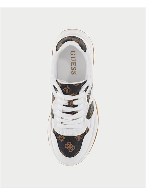 Sneakers donna Guess runner logo 4g GUESS | FLPHAP-FAL12WHIBR