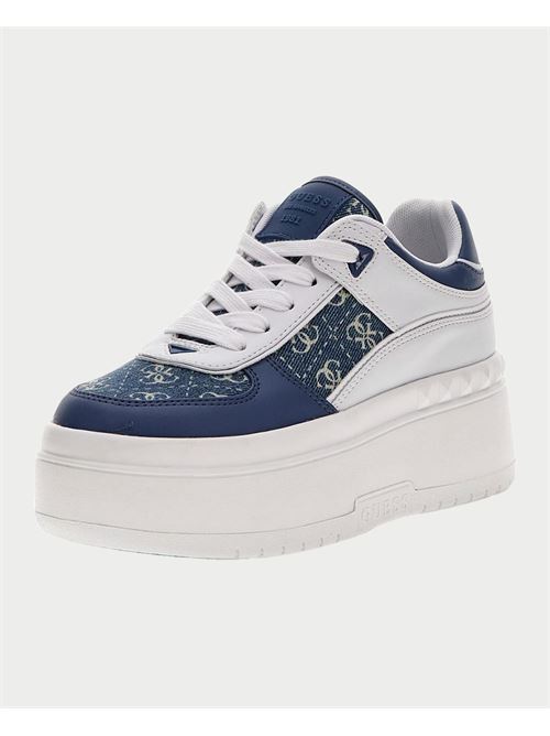 Baskets Guess pour femme en tissu denim GUESS | FLPR2D-DEN12BLUE