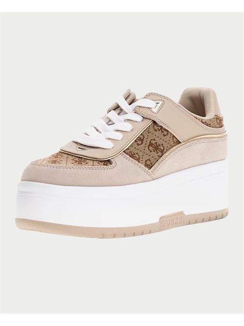 Baskets Guess Ridgee 4G avec logo GUESS | FLPR2D-FAL12BEIBR