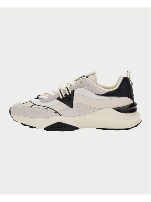 Sneakers uomo Runner Valencia Guess misto pelle GUESS | FMJVAL-ELE12WHBLA