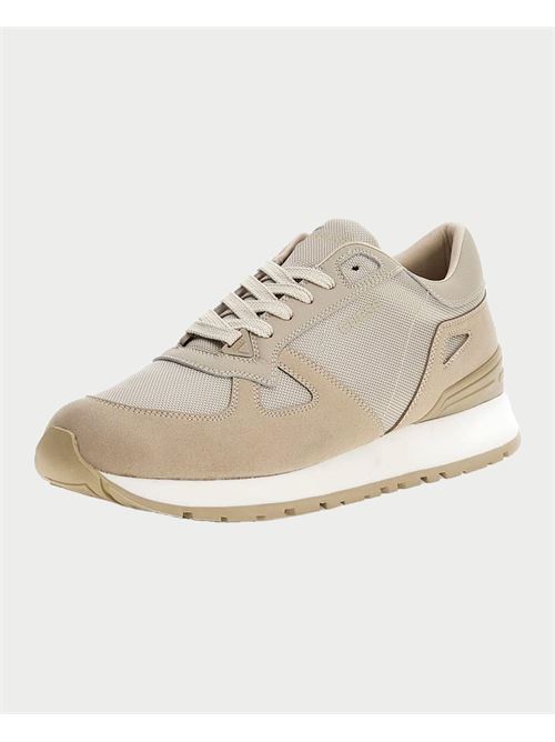 Guess women's sneakers in fabric with side logo GUESS | FMPALC-ESU12BEIGE