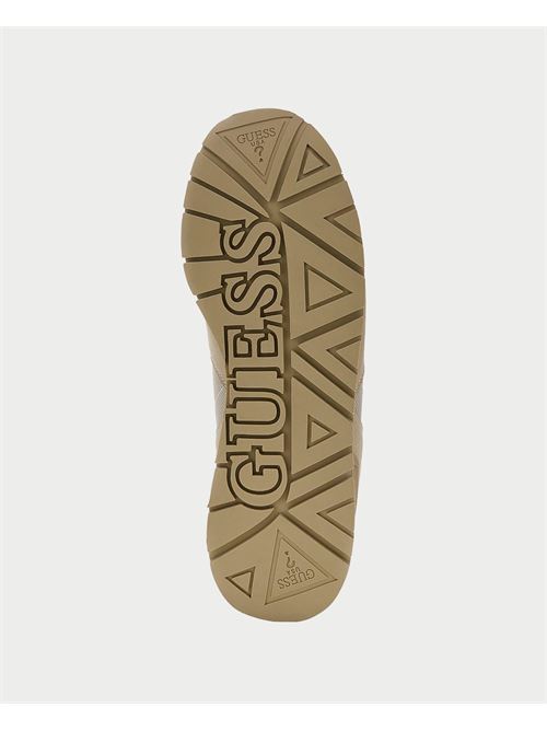 Baskets femme Guess en tissu avec logo latéral GUESS | FMPALC-ESU12BEIGE