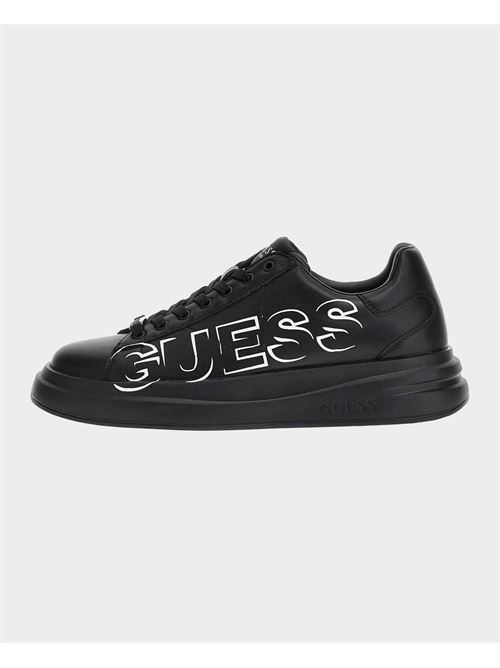 Baskets Guess Elba en cuir mélangé GUESS | FMPELB-FAB12BLAWH