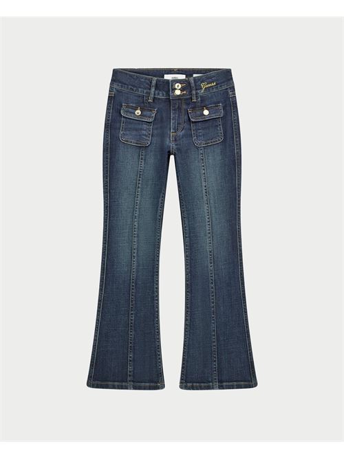 Jean évasé Guess pour fille avec poches devant GUESS | J5RA10-D5G90GOKL