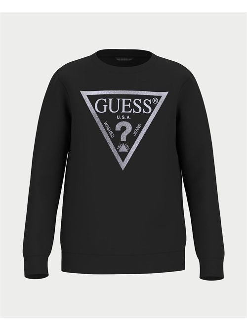 Sweat-shirt en coton Guess pour fille GUESS | J74Q10-KAUG0JBLK