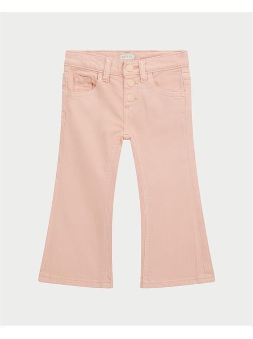 Jean Guess rose à 3 boutons pour fille GUESS | K5RB05-WE620G6L1