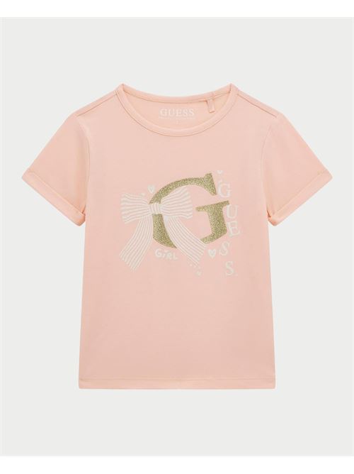 T-shirt Guess pour fille avec logo sur le devant GUESS | K5RI05-K6YW4G6L1