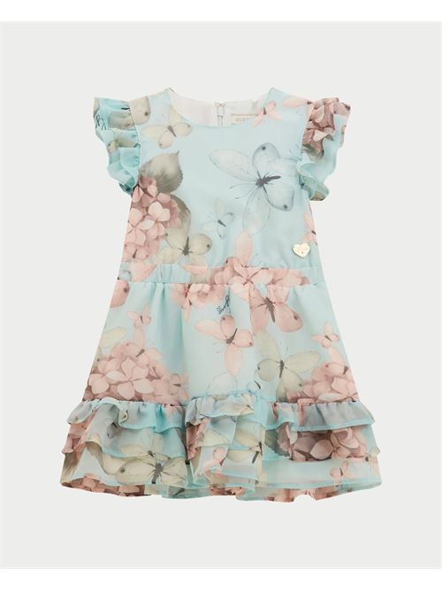 Guess fit and flare dress in chiffon GUESS | K5RK13-WA2T0P777