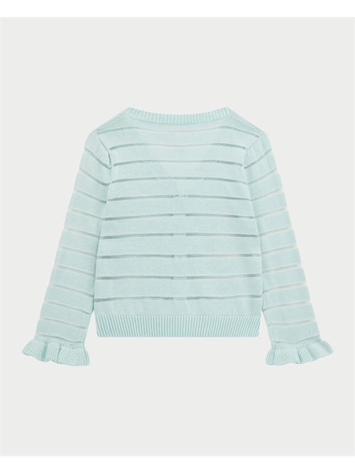 Guess Cotton Striped Cardigan for Girls GUESS | K5RR04-Z3M20G7P5