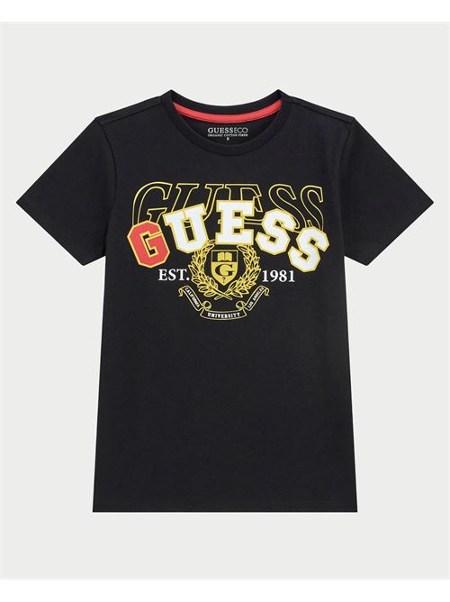 T-shirt con stampa Guess per bambini GUESS | L5RI02-K8HM4JBLK