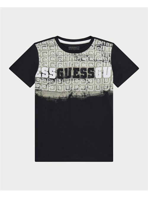 Guess crew neck T-shirt with logo GUESS | L5RI23-K8HM4JBLK