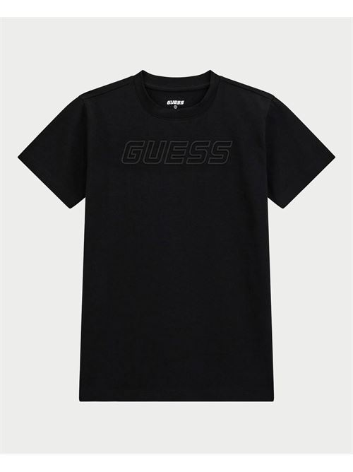 T-shirt Guess pour enfants avec logo imprimé GUESS | L5RI37-J1311JBLK