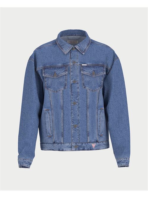 Giacca trucker jeans Guess oversize<BR/>