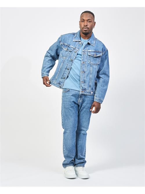 Oversized Guess men's denim trucker jacket GUESS | M4YN38-D5DO2GAM1