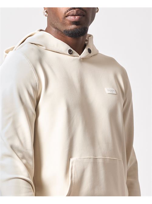 Guess men's sweatshirt with hood and kangaroo pockets GUESS | M4YQ10-KCBL0G1I6