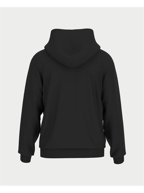 Guess men's sweatshirt with hood and kangaroo pockets GUESS | M4YQ10-KCBL0JBLK