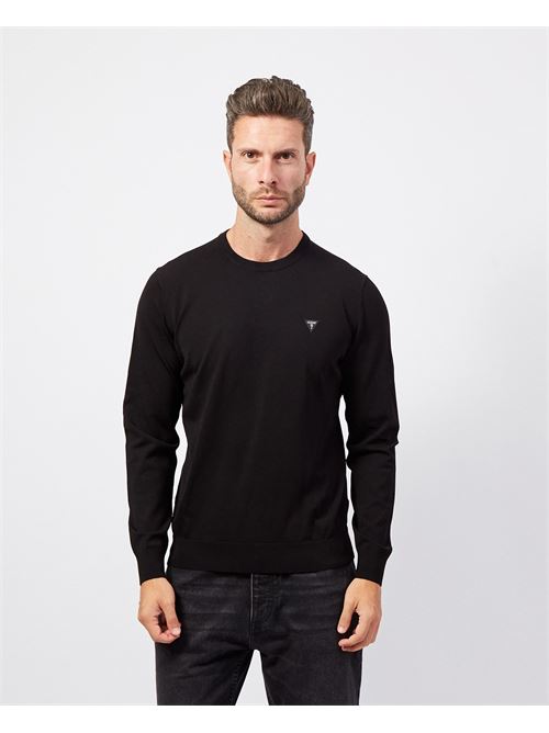 Guess Men's Crewneck Sweater with Logo GUESS | M4YR29-Z3DM0JBLK