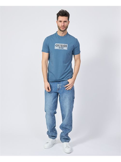 T-shirt uomo Guess con stampa frontale GUESS | M5GI19-J1314A73H