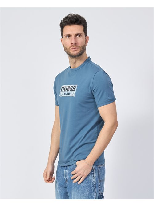 T-shirt uomo Guess con stampa frontale GUESS | M5GI19-J1314A73H