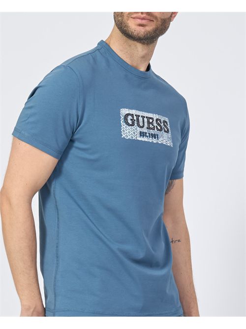 T-shirt uomo Guess con stampa frontale GUESS | M5GI19-J1314A73H