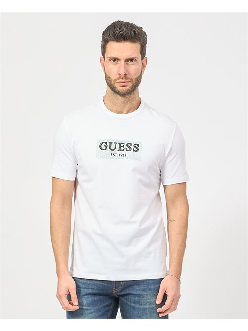 T-shirt Guess pour homme avec imprimé sur le devant GUESS | M5GI19-J1314G011