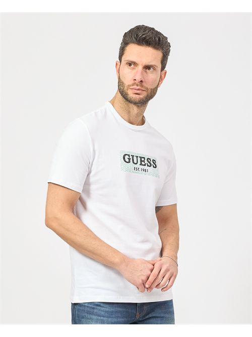 T-shirt uomo Guess con stampa frontale GUESS | M5GI19-J1314G011