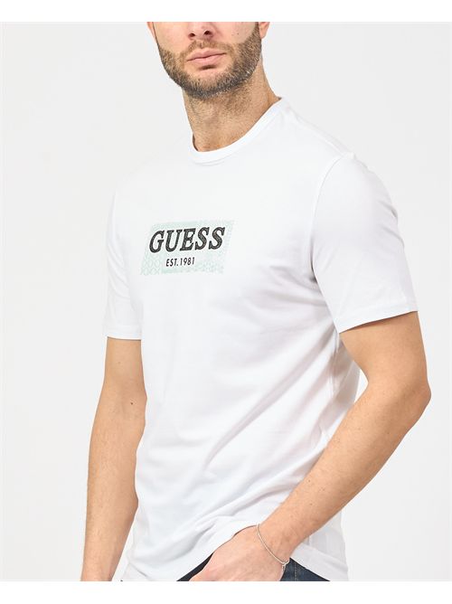 T-shirt uomo Guess con stampa frontale GUESS | M5GI19-J1314G011