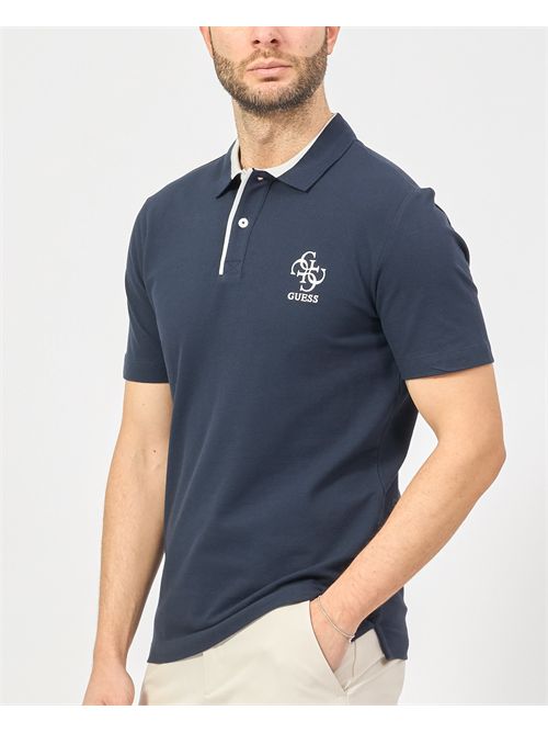 Polo uomo Guess in piquè di cotone GUESS | M5GP60-K7O64G7V2