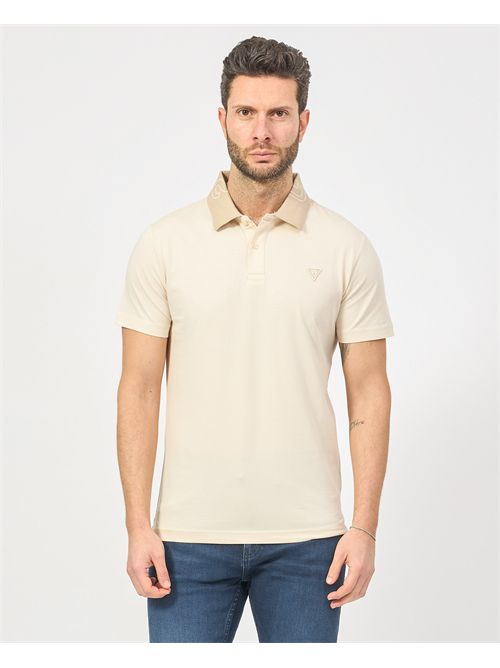 Polo Guess pour homme avec col à logo GUESS | M5GP66-J1314G1V7