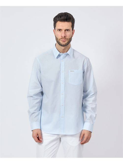 Guess Striped Pocket Light Blue Shirt GUESS | M5RH67-WGZ11S76S