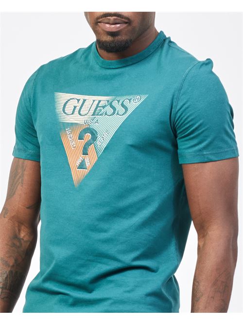 T-shirt uomo Guess girocollo con logo GUESS | M5RI14-J1314A70L